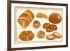 Illustration of Baked Goods and Bread Products. All Objects are Grouped. Eps8-Milovelen-Framed Art Print