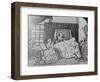 Illustration of Benjamin Franklin on His Death Bed-null-Framed Giclee Print