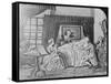 Illustration of Benjamin Franklin on His Death Bed-null-Framed Stretched Canvas