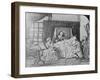 Illustration of Benjamin Franklin on His Death Bed-null-Framed Giclee Print