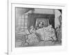 Illustration of Benjamin Franklin on His Death Bed-null-Framed Giclee Print