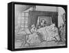 Illustration of Benjamin Franklin on His Death Bed-null-Framed Stretched Canvas