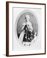 Illustration of Betsy Ross Sewing Flag-null-Framed Giclee Print