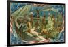 Illustration of Boston Tea Party-null-Framed Art Print