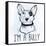 Illustration of Bull Terrier with Funny Slogan.-Katja Gerasimova-Framed Stretched Canvas