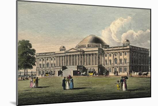 Illustration of Capitol Building-null-Mounted Giclee Print