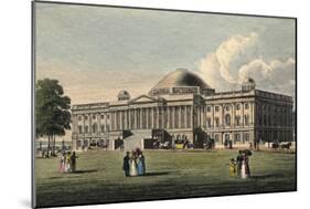 Illustration of Capitol Building-null-Mounted Giclee Print