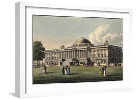 Illustration of Capitol Building-null-Framed Premium Giclee Print