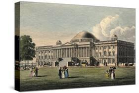 Illustration of Capitol Building-null-Stretched Canvas