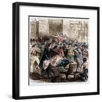 Illustration of Cholera in Paris by Jules Pelcoq-Stefano Bianchetti-Framed Giclee Print