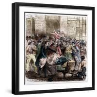 Illustration of Cholera in Paris by Jules Pelcoq-Stefano Bianchetti-Framed Giclee Print