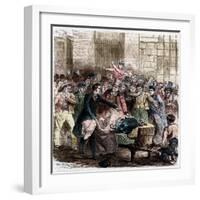 Illustration of Cholera in Paris by Jules Pelcoq-Stefano Bianchetti-Framed Giclee Print