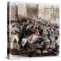 Illustration of Cholera in Paris by Jules Pelcoq-Stefano Bianchetti-Stretched Canvas