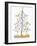 Illustration of Christmas Tree and Merry Christmas Sign-null-Framed Giclee Print