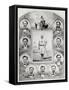 Illustration of Cincinnati Red Stockings-null-Framed Stretched Canvas