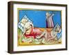 Illustration of Couple with Bubonic Plague-null-Framed Giclee Print