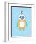 Illustration of Cute Robot-cosmaa-Framed Art Print