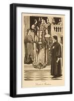 Illustration of Dante and Beatrice-null-Framed Giclee Print