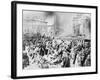 Illustration of Demonstrators Being Shot at Narva Gate, St. Petersburg-null-Framed Giclee Print