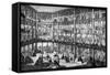 Illustration of Department Store in Paris-Stefano Bianchetti-Framed Stretched Canvas