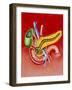 Illustration of Duodenum, Pancreas & Gall Bladder-John Bavosi-Framed Photographic Print