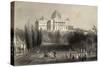 Illustration of Early Capitol Building in Washington-null-Stretched Canvas