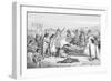 Illustration of Early Native Americans Burial Rites-null-Framed Giclee Print