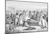 Illustration of Early Native Americans Burial Rites-null-Mounted Giclee Print