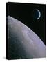 Illustration of Earthrise Seen From Lunar Orbit-Chris Butler-Stretched Canvas