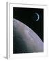 Illustration of Earthrise Seen From Lunar Orbit-Chris Butler-Framed Photographic Print