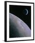 Illustration of Earthrise Seen From Lunar Orbit-Chris Butler-Framed Photographic Print