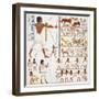 Illustration of Egyptian Frescoes of Hunting Scenes by Frederic Cailliaud-Stapleton Collection-Framed Giclee Print