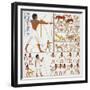 Illustration of Egyptian Frescoes of Hunting Scenes by Frederic Cailliaud-Stapleton Collection-Framed Giclee Print