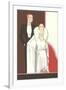 Illustration of Elegant Twenties Couple-Found Image Press-Framed Giclee Print