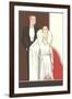 Illustration of Elegant Twenties Couple-Found Image Press-Framed Giclee Print