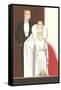 Illustration of Elegant Twenties Couple-Found Image Press-Framed Stretched Canvas