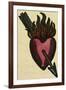 Illustration of English Tales Folk Tales and Ballads. a Burning Heart Pierced by an Arrow-null-Framed Giclee Print