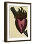 Illustration of English Tales Folk Tales and Ballads. a Burning Heart Pierced by an Arrow-null-Framed Giclee Print