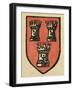 Illustration of English Tales Folk Tales and Ballads. a Coat of Arms Depicting Three Castles-null-Framed Giclee Print