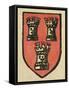 Illustration of English Tales Folk Tales and Ballads. a Coat of Arms Depicting Three Castles-null-Framed Stretched Canvas