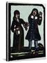 Illustration of English Tales Folk Tales and Ballads. a Man and a Woman-null-Stretched Canvas