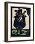 Illustration of English Tales Folk Tales and Ballads. a Man Dressed in Blue Playing a Guitar-null-Framed Giclee Print