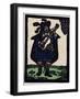 Illustration of English Tales Folk Tales and Ballads. a Man Dressed in Blue Playing a Guitar-null-Framed Giclee Print