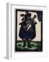 Illustration of English Tales Folk Tales and Ballads. a Man Dressed in Blue Playing a Guitar-null-Framed Giclee Print