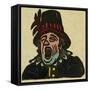 Illustration of English Tales Folk Tales and Ballads. a Shouting Man-null-Framed Stretched Canvas