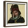 Illustration of English Tales Folk Tales and Ballads. a Shouting Man-null-Framed Giclee Print