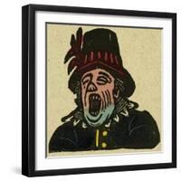 Illustration of English Tales Folk Tales and Ballads. a Shouting Man-null-Framed Giclee Print