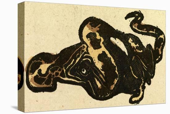 Illustration of English Tales Folk Tales and Ballads. a Snake Eating a Rabbit-null-Stretched Canvas