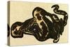 Illustration of English Tales Folk Tales and Ballads. a Snake Eating a Rabbit-null-Stretched Canvas