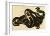 Illustration of English Tales Folk Tales and Ballads. a Snake Eating a Rabbit-null-Framed Giclee Print